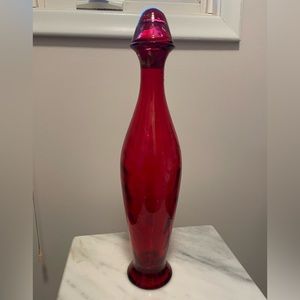 ♥️ 18” tall vintage genie bottle with cork and stopper